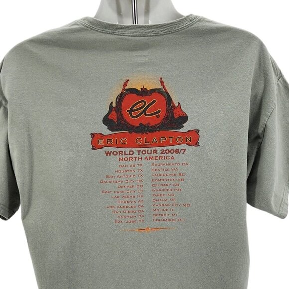 Hanes Eric Clapton World Tour 2006/07 Graphic T-Shirt Mens XL - Picture 4 of 9